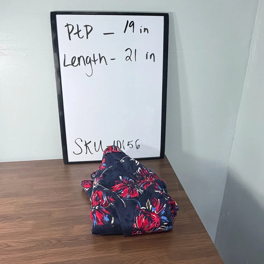 Vintage Laura Ashley Navy and Red Floral Fireworks Casual Jacket Sz Small Petite